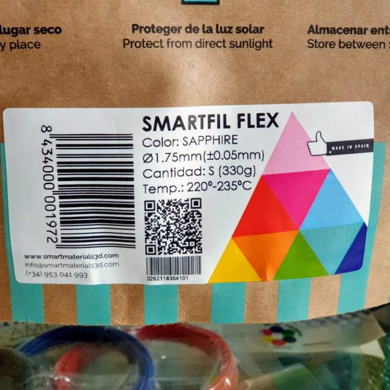 Smartfil Flex 93A TRUE BLACK M 750g - Smart Materials 3D - Image 4