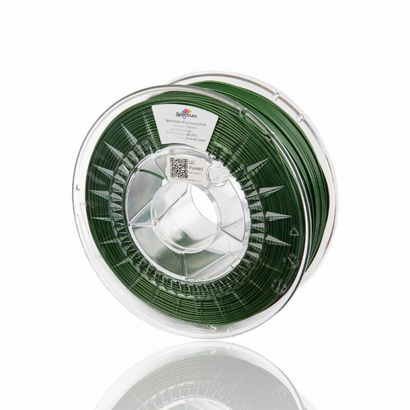 pla glitter 1kg evolt portugal espana filamento impressao 3d emerald green