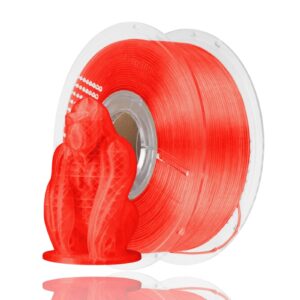 PLA 50g (Amostra) Red Transparent – Azurefilm