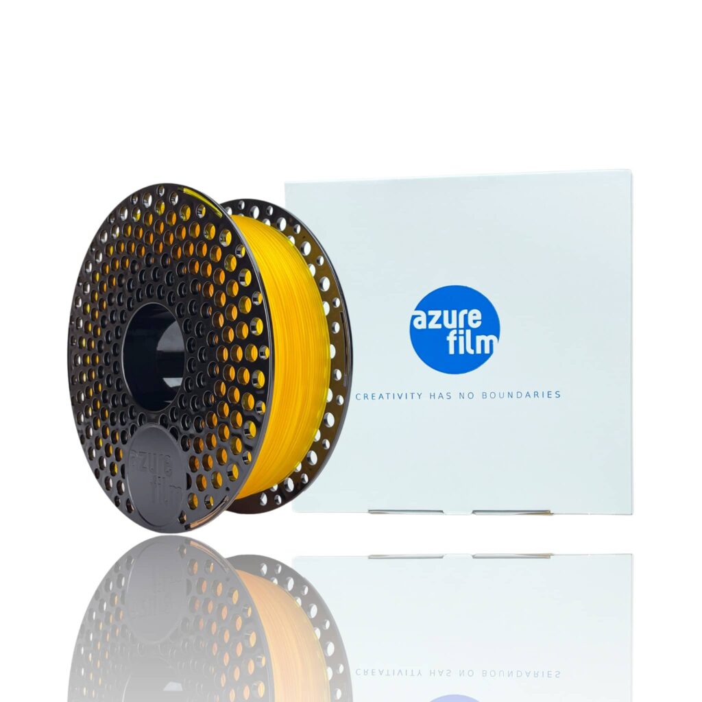 PLA 1kg Yellow Transparent - Azurefilm - Image 3
