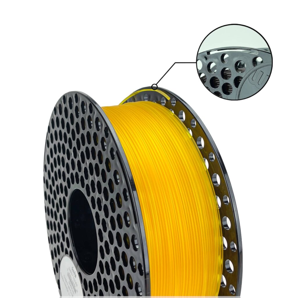 PLA 1kg Yellow Transparent - Azurefilm - Image 2