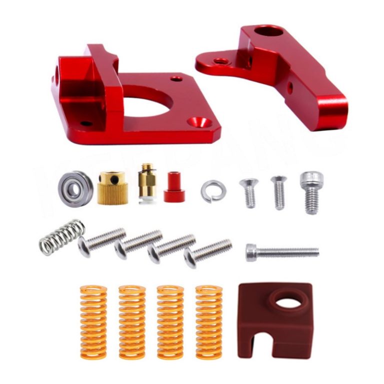 KIT Completo Tubo PTFE Azul + 4 Molas + Extrusor Creality de Metal Vermelho (Extruder compatível com bowden CR10S-PRO, MAX, CR-10, Ender ) - AIMSOAR - Image 3
