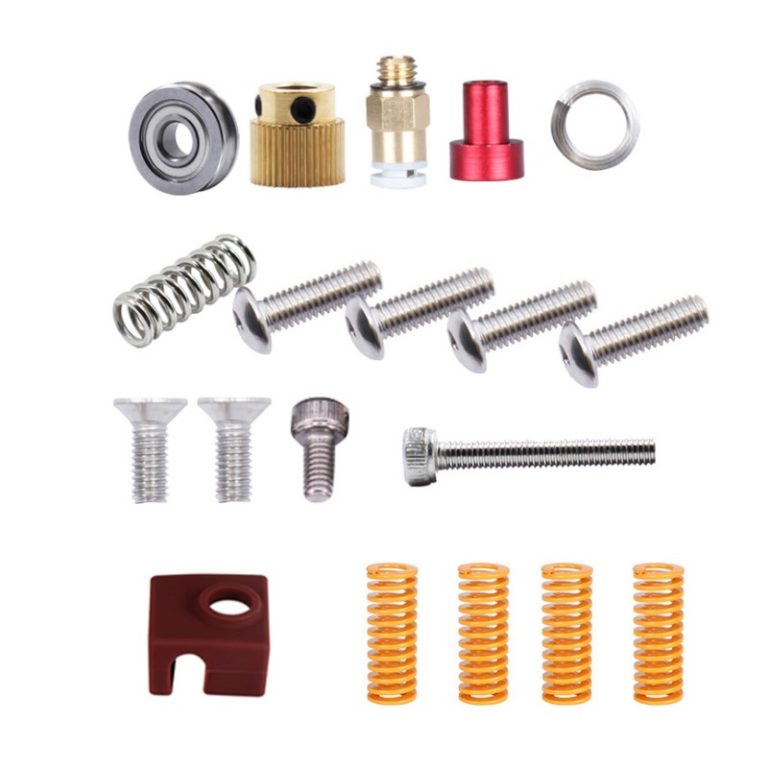 KIT Completo Tubo PTFE Azul + 4 Molas + Extrusor Creality de Metal Vermelho (Extruder compatível com bowden CR10S-PRO, MAX, CR-10, Ender ) - AIMSOAR - Image 2
