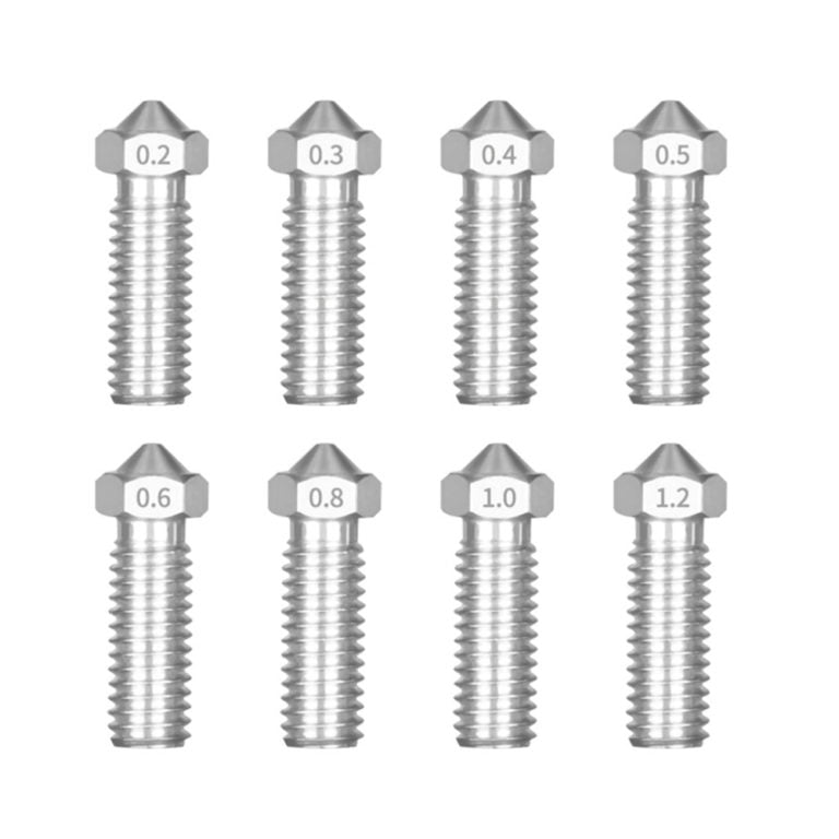 0.8mm Aço Inox Steel Nozzle Volcano (compatível com E3D Tevo Tarantula, Artillery Sidewinder) - AIMSOAR - Image 4