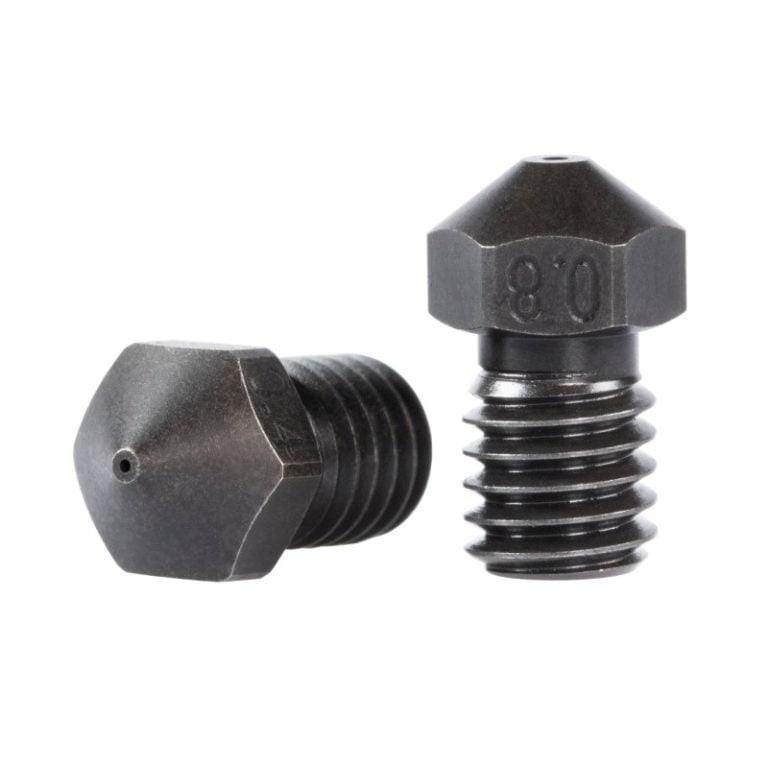 0.4mm B-SERIES PREMIUM Aço Endurecido Hardened Steel Nozzle V6 (compatível com E3D) - AIMSOAR