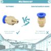 PC4-M6 Conector Pneumático para tubo PTFE Quick Push-In  - AIMSOAR - Image 4