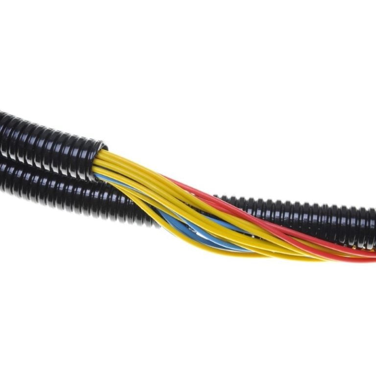 1m Tubo Anelado Corrugado PP 4.5mm diâmetro Fechado Preto (mangueira de plástico flexível passa cabos elétricos) - OEM - Image 2