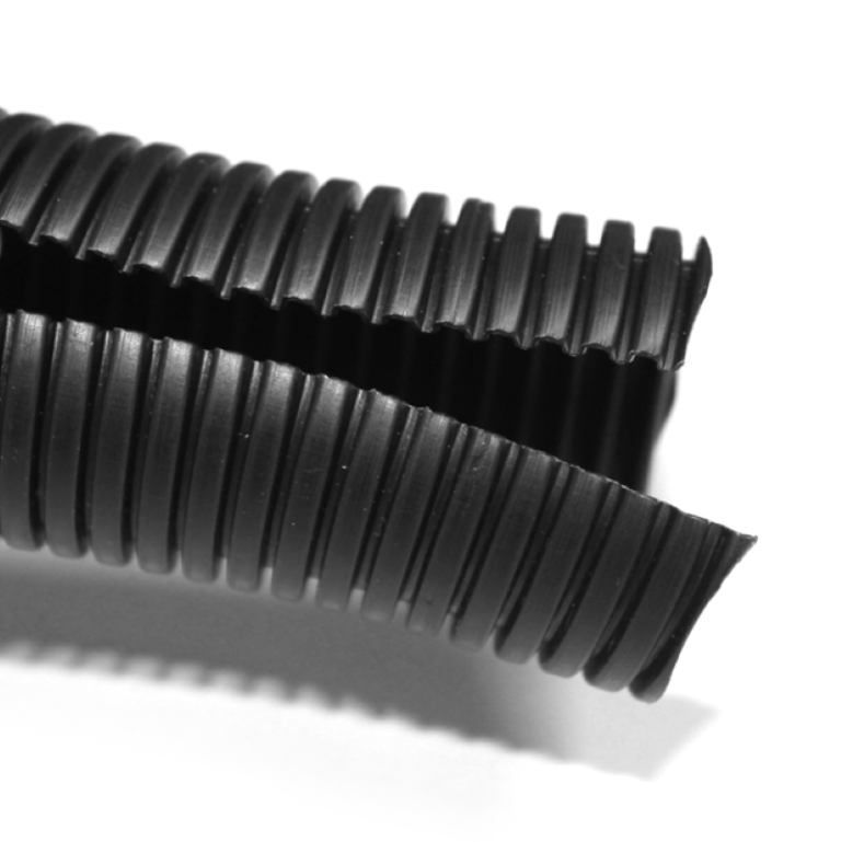 1m Tubo Anelado Corrugado PP 4.5mm diâmetro Fechado Preto (mangueira de plástico flexível passa cabos elétricos) - OEM - Image 5