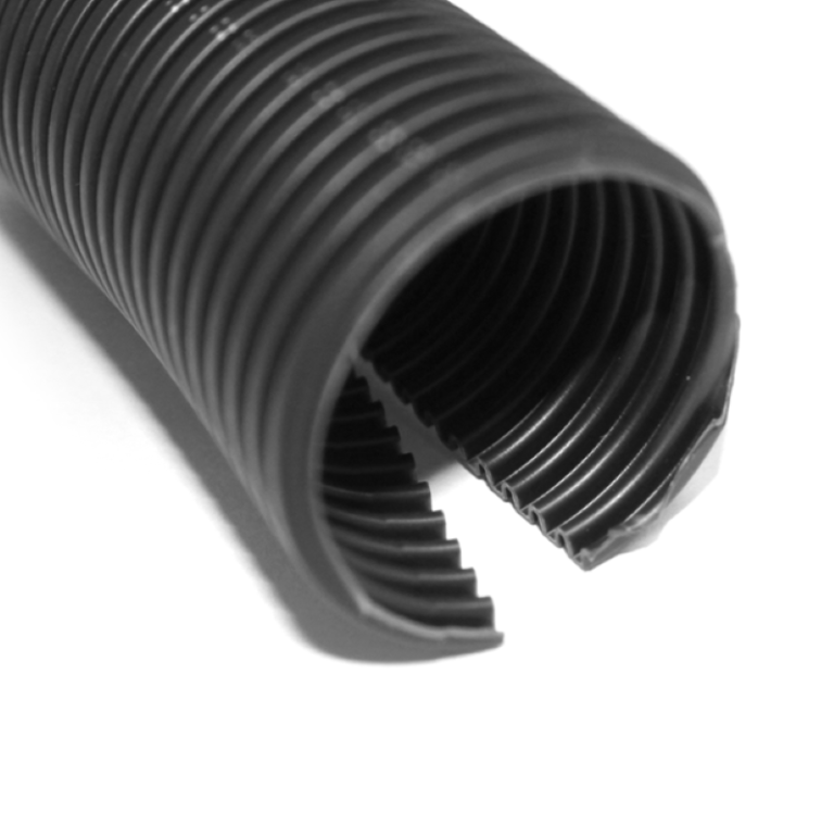 1m Tubo Anelado Corrugado PP 4.5mm diâmetro Fechado Preto (mangueira de plástico flexível passa cabos elétricos) - OEM - Image 6