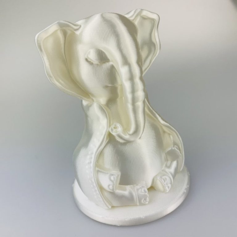 FIBERSILK METALLIC PLA 10M (AMOSTRA) Pearl - Fiberlogy - Image 4