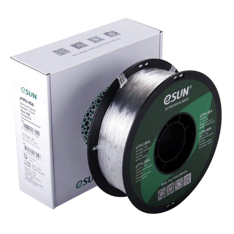 eTPU 95A 1kg Natural Clear Transparent - ESUN - Image 3