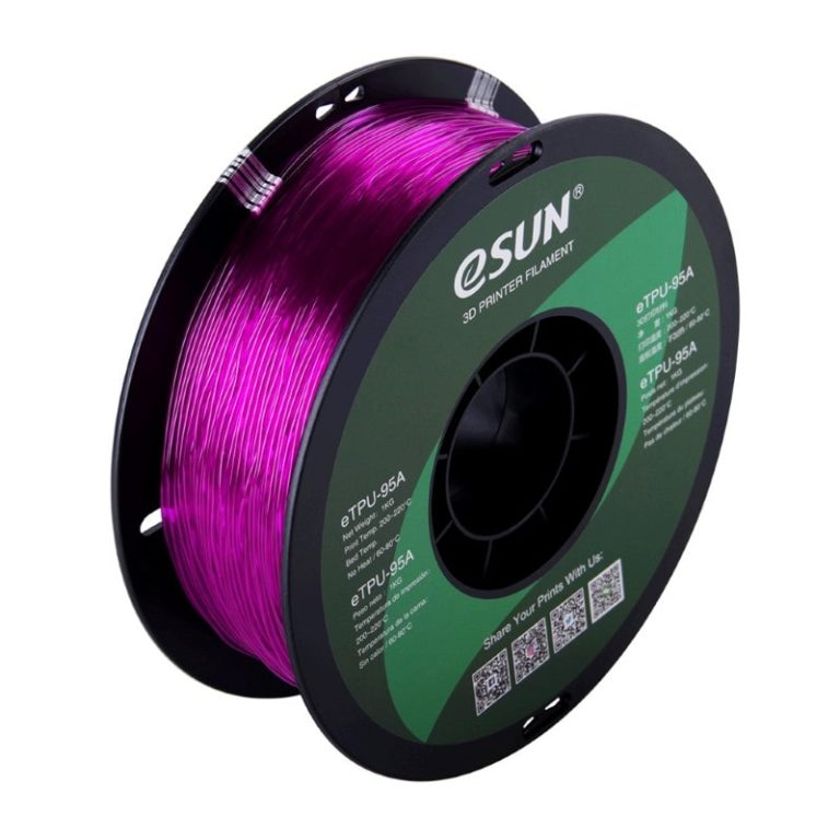 eTPU 95A 1kg Transparent Purpure - ESUN - Image 3