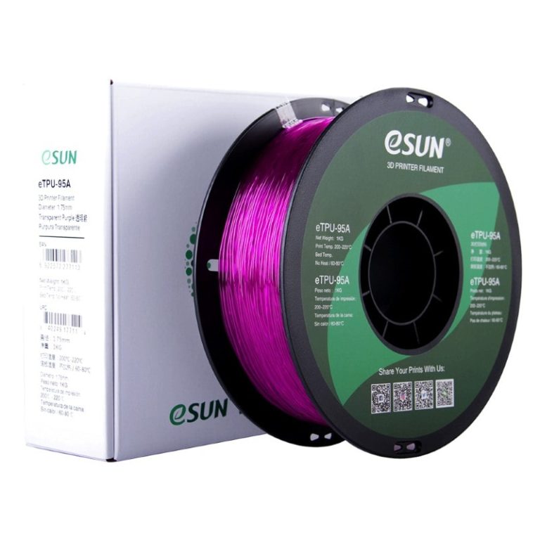 eTPU 95A 1kg Transparent Purpure - ESUN - Image 8