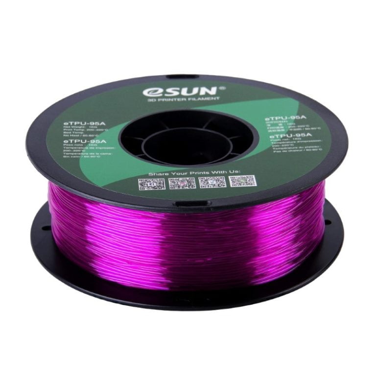 eTPU 95A 1kg Transparent Purpure - ESUN - Image 7