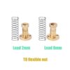 Porca T8 Anti-Backlash para Varões Trapezoidal T8 8mm Lead Passo 2mm (Lead Screw Flexible)  - AIMSOAR - Image 3