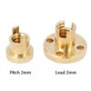 Porca T8 Anti-Backlash para Varões Trapezoidal T8 8mm Lead Passo 2mm (Lead Screw Flexible)  - AIMSOAR - Image 2