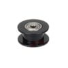Polia para alinhamento Correia GT2 20 sem Dentes Rolamento 3mm Furo Alumínio Preto ( GT2 timing belt pulley) - AIMSOAR