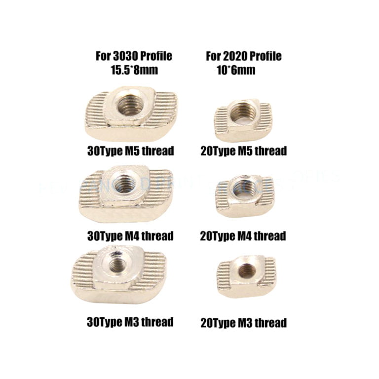 Porca Roscada em T M4 perfil 3030 T-Nut (nut) - AIMSOAR - Image 2