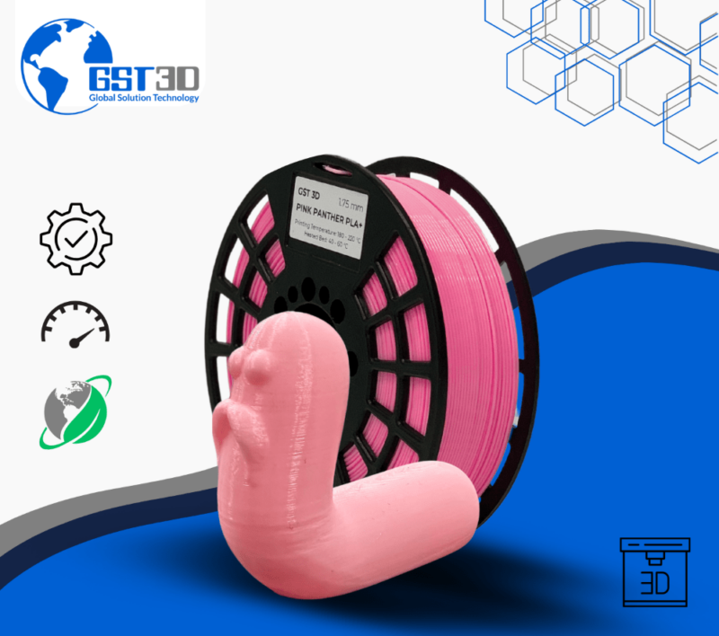 PLA gst3d evolt portugal espana filamento impressao 3d pink panther