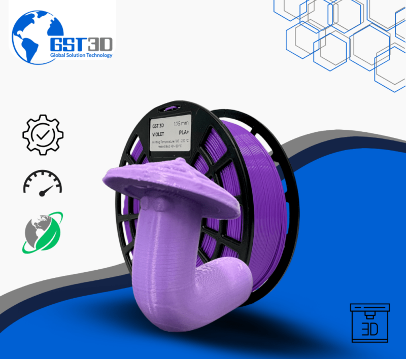 PLA gst3d evolt portugal espana filamento impressao 3d violet