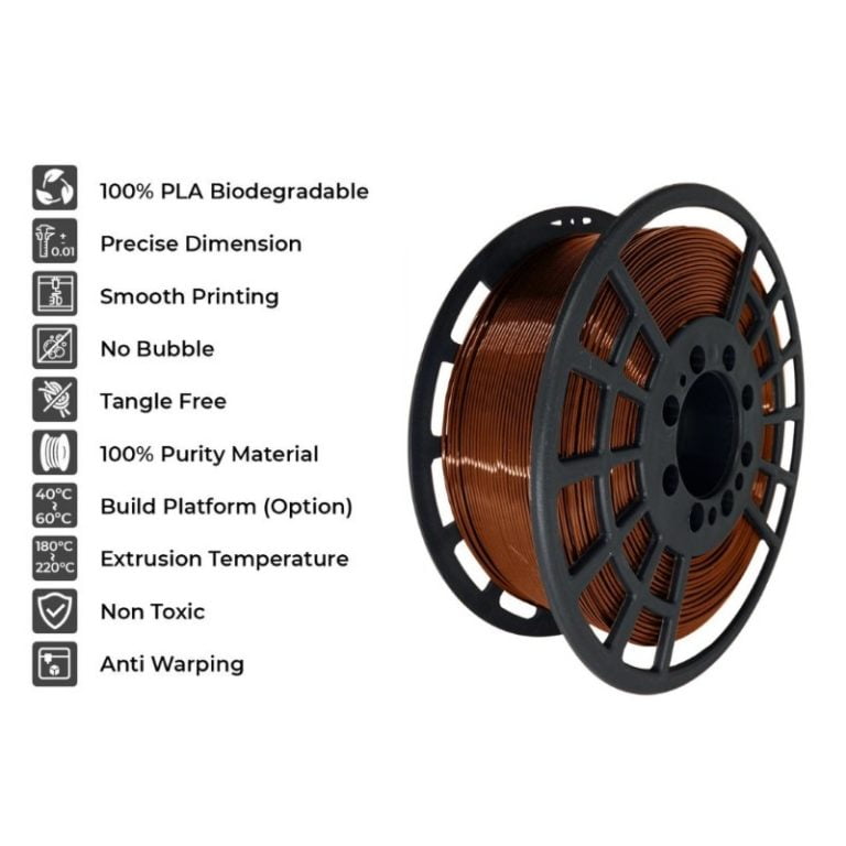 PLA+ 1kg Brown - GST3D - Image 3
