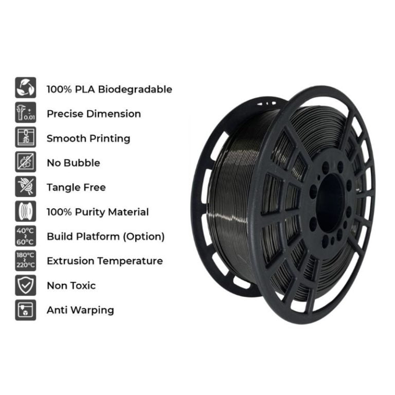 PLA+ 1kg Black - GST3D - Image 2
