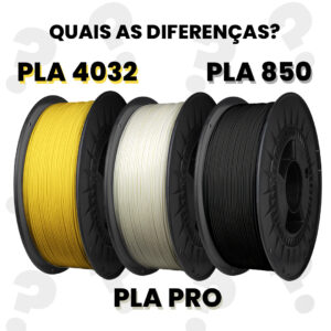 PLA 4032 vs PLA 850 vs PLA PRO - quais são as diferenças?