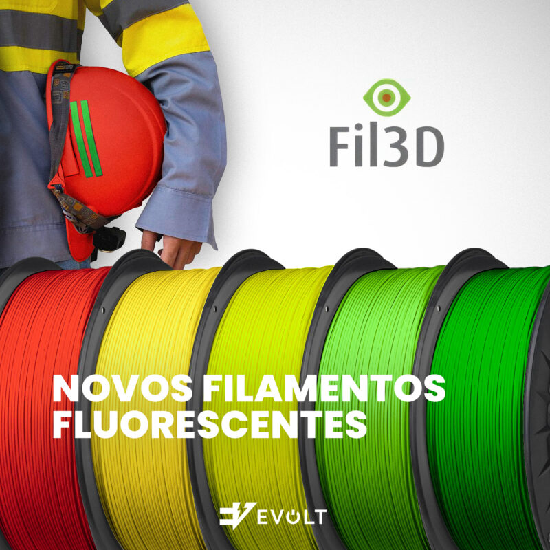 filamentos fluorescentes e alta visibilidade fil3d