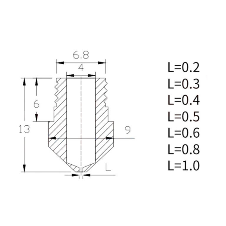0.4mm Latão Nozzle MK10 - AIMSOAR - Image 7