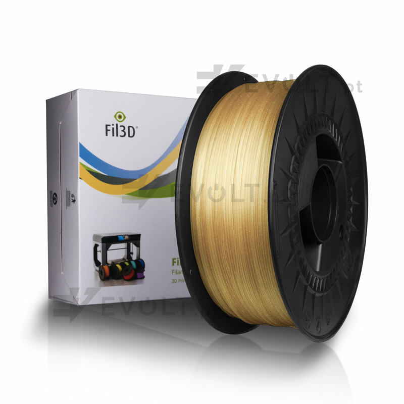 Filamento 3D Ouro Glitter de marca Fil3D
