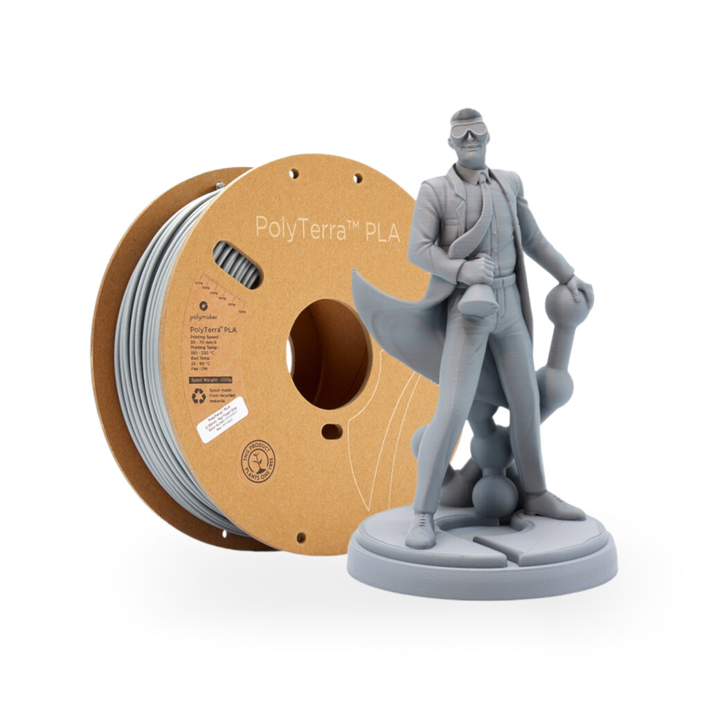 PLA Polyterra 1kg Fossil Grey - Polymaker
