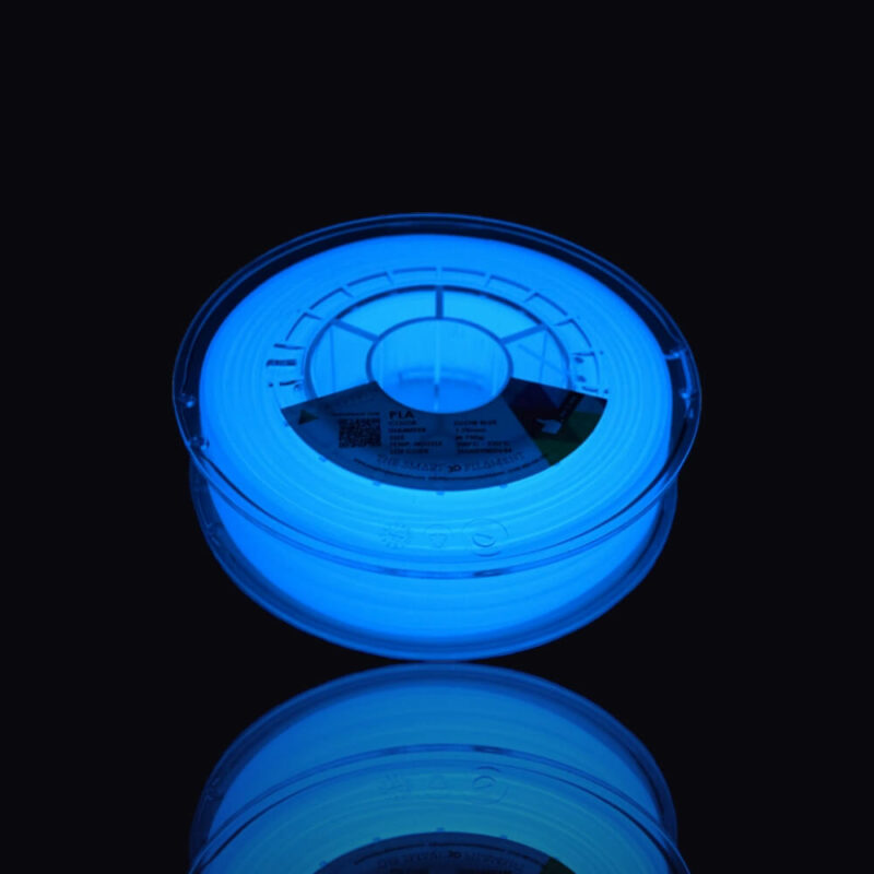 PLA 1,75 BLUE GLOW M LOW2 evolt portugal espana filamento impressao 3d