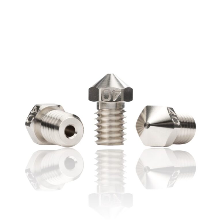 0.6mm Latão Coated Nozzle M6×1×7.5×12.5 1.75 MOS E3D V6 Revestimento de Níquel - Bondtech