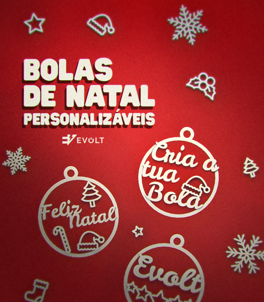 Bolas de Natal personalizáveis para impressão 3D