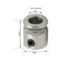 Engrenagem dentada Polia MK8 5mm Alimentador do Extrusor (Feed wheel feeder ) - AIMSOAR - Image 2