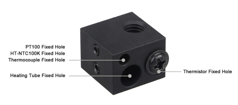 Heat Block Makerbot Clone Alumínio Azul 16X16X12 ( Heatblock bloco de aquecimento compatível e não com o original ) - AIMSOAR - Image 7