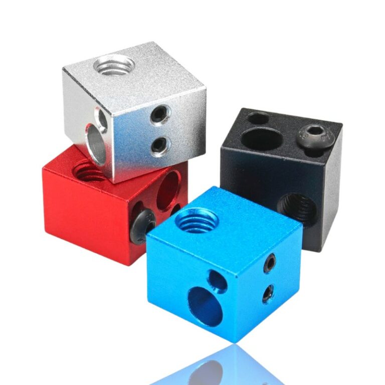 Heat Block Makerbot Clone Alumínio Azul 16X16X12 ( Heatblock bloco de aquecimento compatível e não com o original ) - AIMSOAR - Image 5