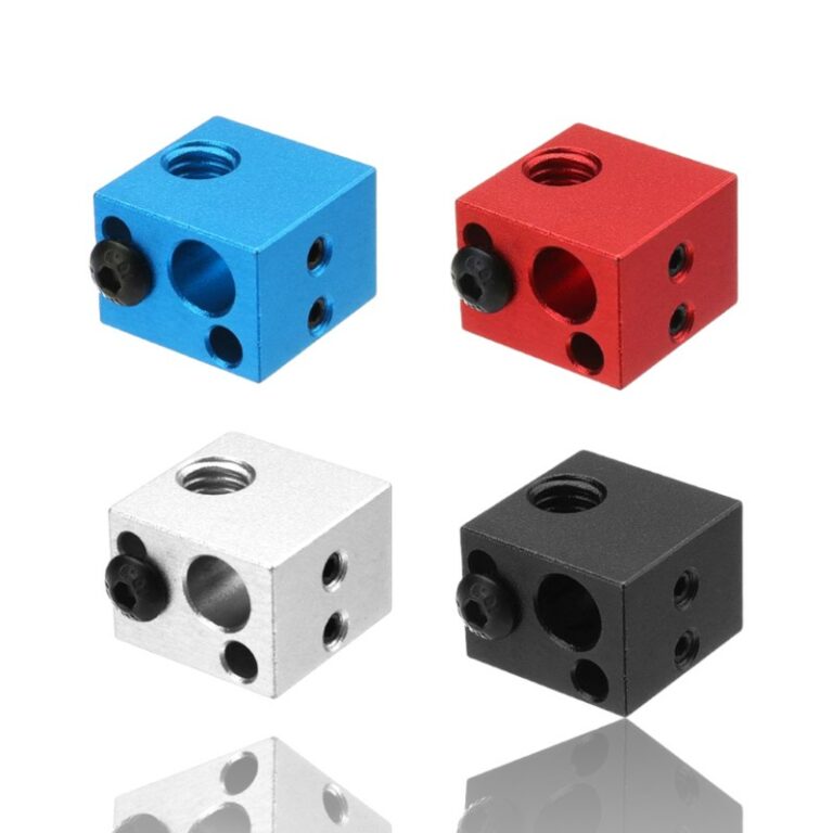 Heat Block Makerbot Clone Alumínio Azul 16X16X12 ( Heatblock bloco de aquecimento compatível e não com o original ) - AIMSOAR - Image 4