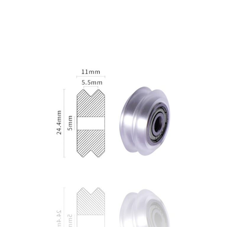 Rolamento 625zz 5mm Transparente  Revestidos para T/V-Slot V-Type POM (roda Pulley V wheel compatível com Creality, ANET e outras marcas) - AIMSOAR