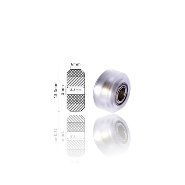 Rolamento MR105 Transparente Revestidos para T/V-Slot D-Type POM (roda Pulley wheel compatível com Creality, ANET e outras marcas) - AIMSOAR
