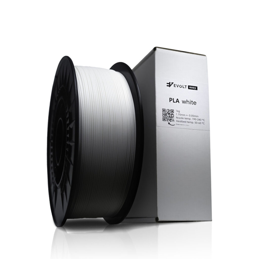 Filamento 3D marca Evolt easy cor branca