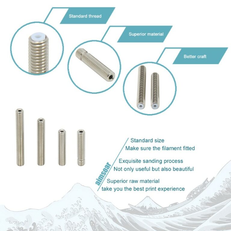 Heat Break Aberto M6 30mm para PTFE 4mm ( Heatbreak thread throat all through 4.1mm ) - AIMSOAR - Image 7