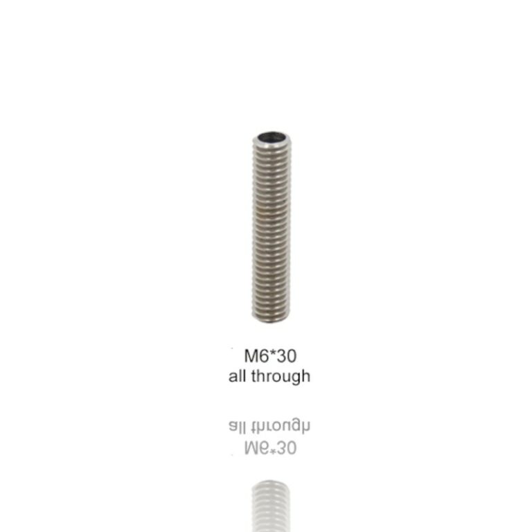 Heat Break Aberto M6 30mm para PTFE 4mm ( Heatbreak thread throat all through 4.1mm ) - AIMSOAR
