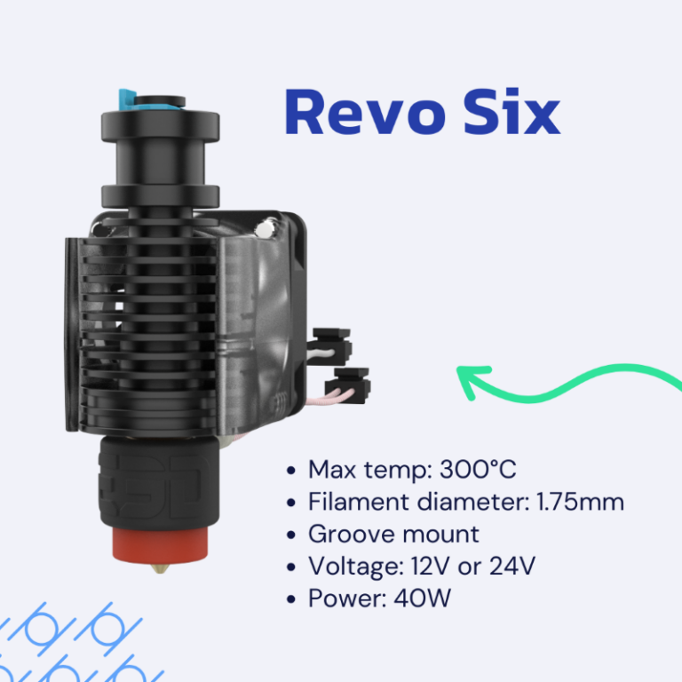 Revo Six Prusa Edition RapidChange Hotend (Single Nozzle Kit) Original - E3D - Image 8