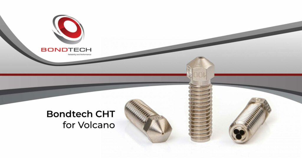 0.4mm CHT VOL Coated Brass Nozzle M6×1×14.5×21 1.75 E3D Volcano Revestimento de Níquel - Bondtech - Image 3