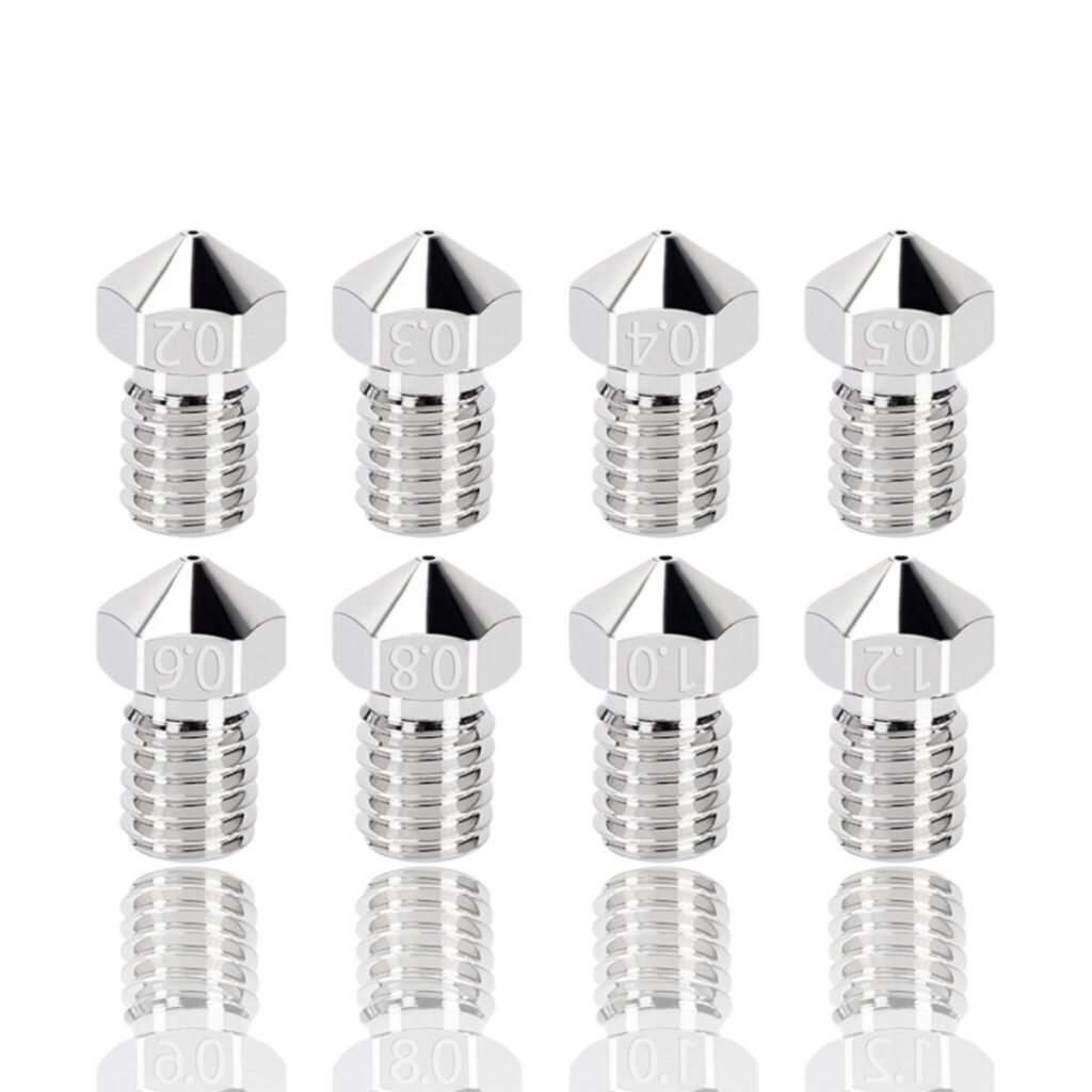 0.2mm C-SERIES Latão Revestido a Níquel Nozzle V6 (compatível com E3D Electroplated nickel plated high Temp H59 ) - AIMSOAR - Image 5