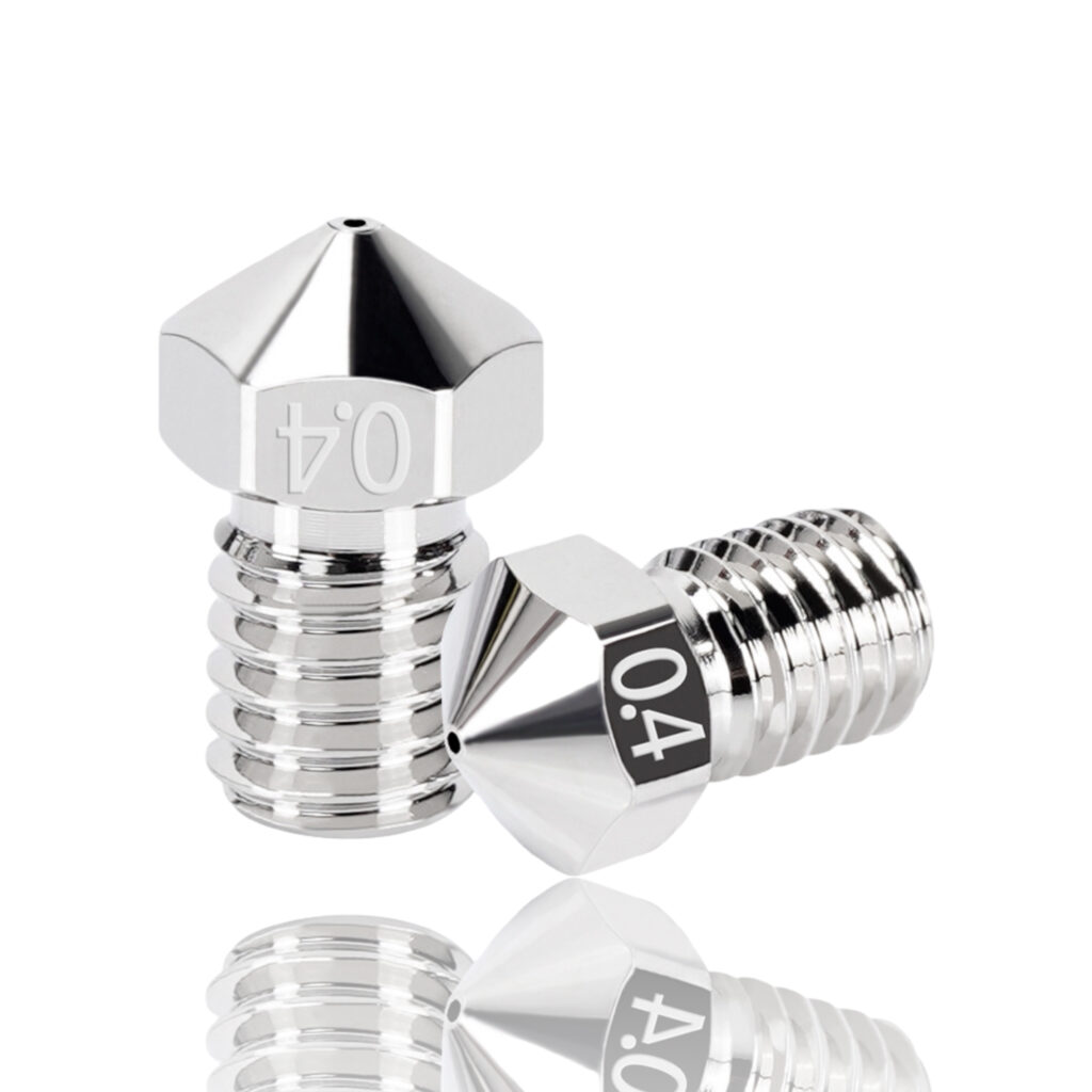 0.2mm C-SERIES Latão Revestido a Níquel Nozzle V6 (compatível com E3D Electroplated nickel plated high Temp H59 ) - AIMSOAR - Image 3