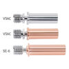 Heat Break Bi-Metal TITÂNIO V5AC Cobre Vermelho Clone ( Heatbreak V5AC titanium alloy red copper bimetallic hose) - AIMSOAR - Image 3