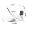 Clip Mola Vidro hotbed Cama Quente Plataforma Heatbed 11mm (Hot Bed Glass Plate Holder Stainless Steel fixing clamp) - AIMSOAR - Image 2