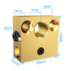 Heat Block Brass de Latão de alta temperatura 400ºC para CR10S Ender 3 20X20X10mm  ( Heatblock bloco de aquecimento  ) - AIMSOAR - Image 2